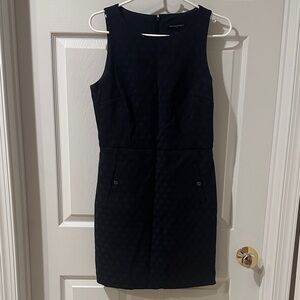 Banana Republic Dark Blue Textured Mini Dress